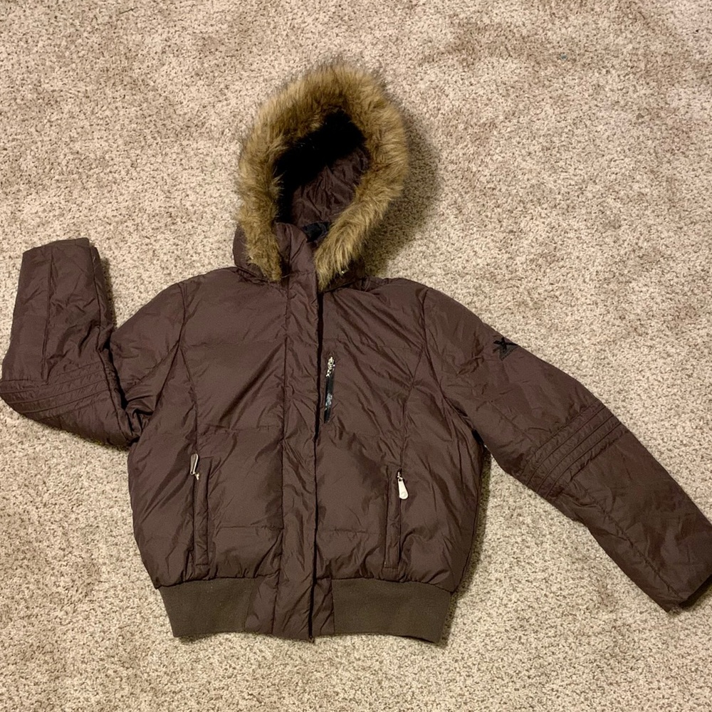 ZeroXPosur Brown Puffer Jacket